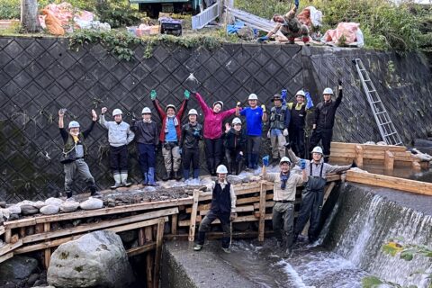 盤ノ川魚道づくり　再チャレンジ